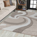 Valencia Rug - Neural Colors with Geometric Patterns Rugs Homatz Beige Brown 736 200x290 