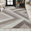 Valencia Rug - Neural Colors with Geometric Patterns Rugs Homatz Beige Brown 740 160X230 