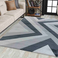 Valencia Rug - Neural Colors with Geometric Patterns Rugs Homatz Grey Black 740 60x110 