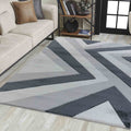 Valencia Rug - Neural Colors with Geometric Patterns Rugs Homatz Grey Black 740 60x110 