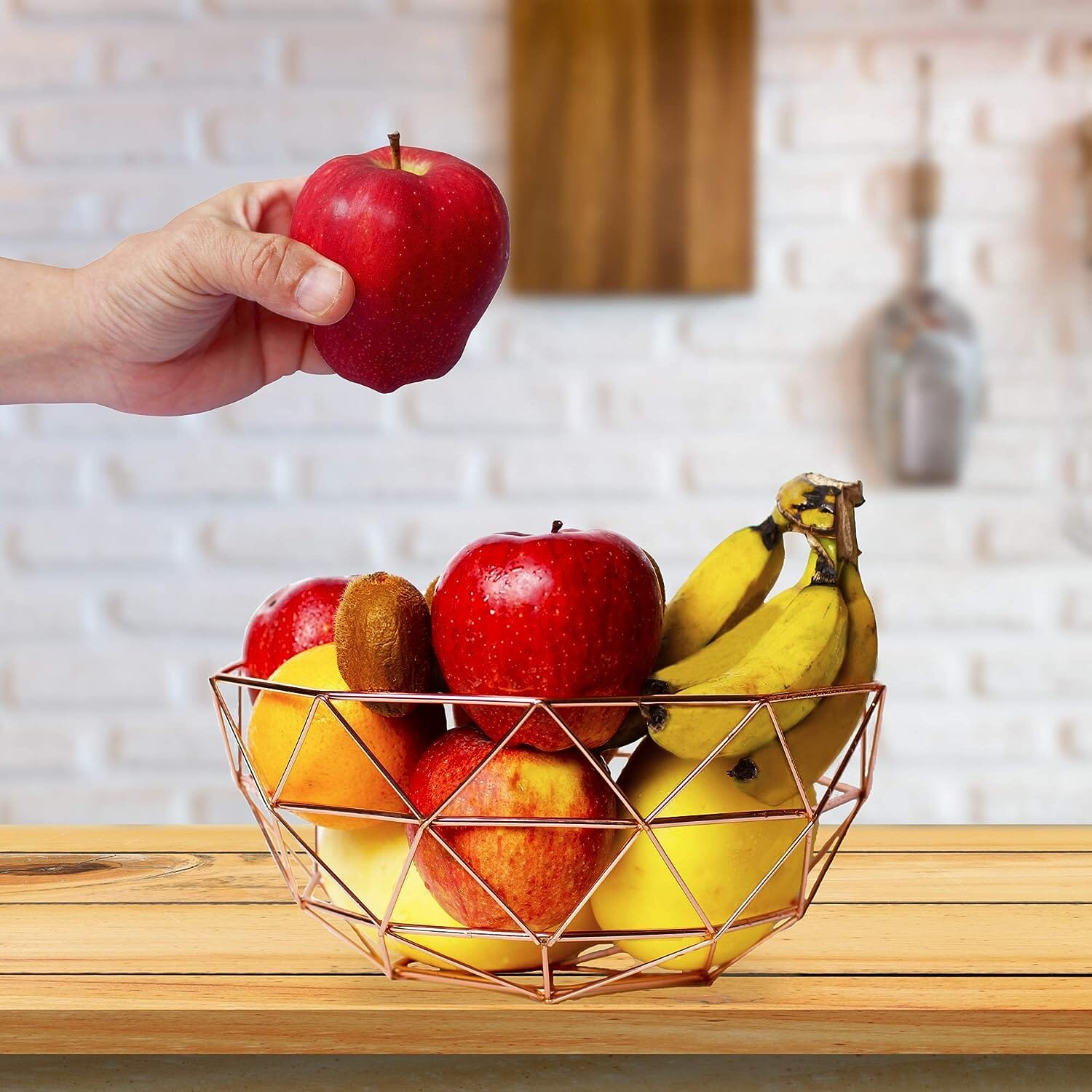 Copper Fruit Bowl - Homatz