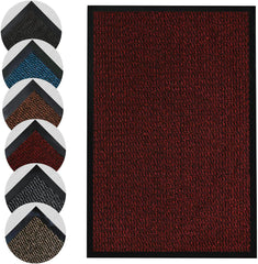 Heavy-Duty Barrier Doormat – Non-Slip, Dirt-Trapping Entrance Mat Door Mats Homatz 40x60cm Red 