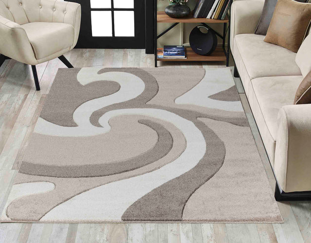 Valencia Rug - Neural Colors with Geometric Patterns Rugs Homatz Beige Brown 736 160X230 