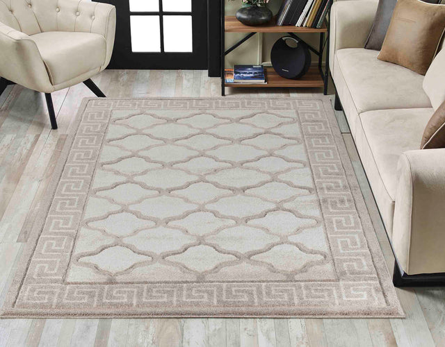 Valencia Rug - Neural Colors with Geometric Patterns Rugs Homatz Beige Brown 745 160X230 