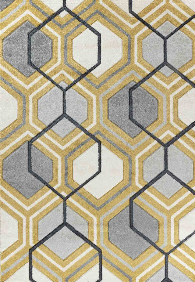 Valencia Rug - Neural Colors with Geometric Patterns Rugs Homatz Gold 750 120x170 