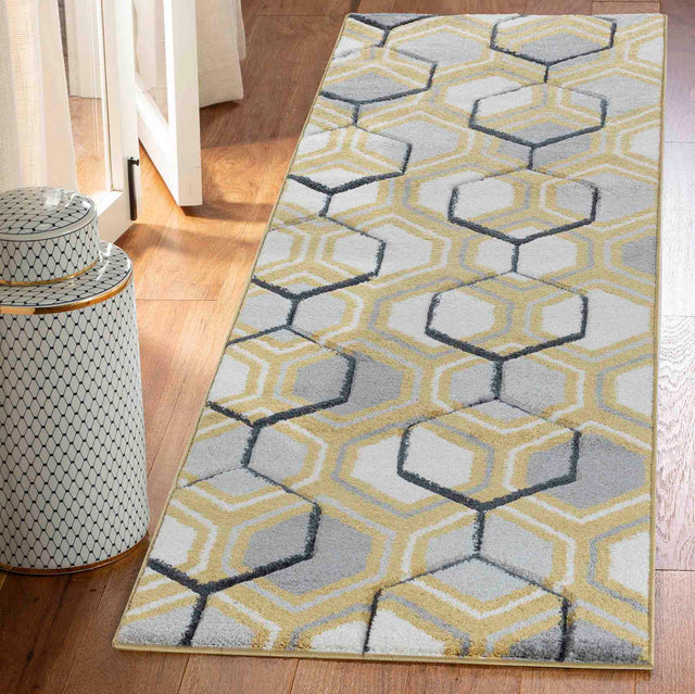 Valencia Rug - Neural Colors with Geometric Patterns Rugs Homatz Gold 750 60x110 