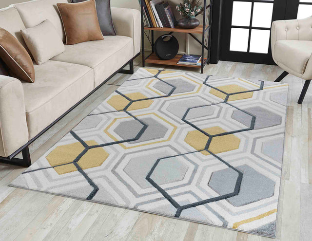 Valencia Rug - Neural Colors with Geometric Patterns Rugs Homatz Grey 750 60x110 