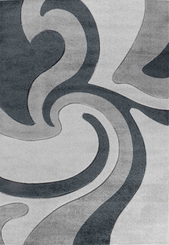 Valencia Rug - Neural Colors with Geometric Patterns Rugs Homatz Grey Black 736 120x170 